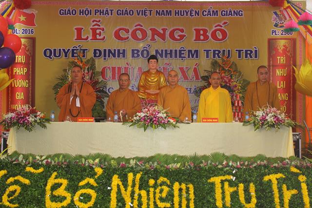 Hải Dương: Lễ công bố quyết định bổ nhiệm trụ trì chùa Vũ Xá