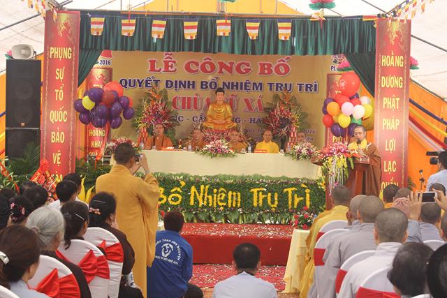 Hải Dương: Lễ công bố quyết định bổ nhiệm trụ trì chùa Vũ Xá