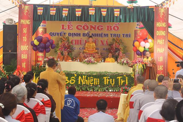 Hải Dương: Lễ công bố quyết định bổ nhiệm trụ trì chùa Vũ Xá