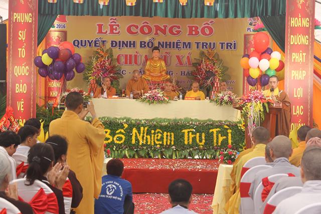 Hải Dương: Lễ công bố quyết định bổ nhiệm trụ trì chùa Vũ Xá