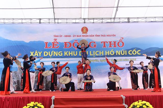 Thái Nguyên: Lễ động thổ khởi công xây dựng khu du lịch tâm linh Hồ Núi Cốc