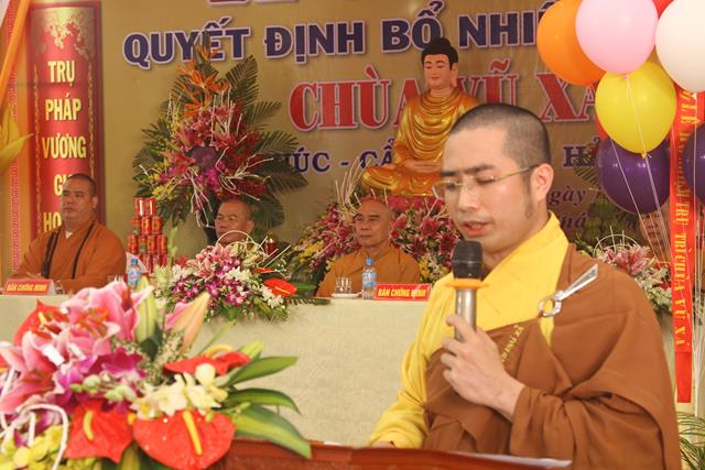 Hải Dương: Lễ công bố quyết định bổ nhiệm trụ trì chùa Vũ Xá