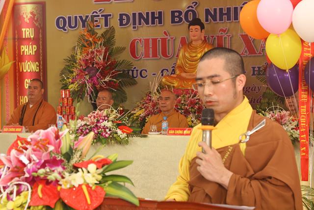 Hải Dương: Lễ công bố quyết định bổ nhiệm trụ trì chùa Vũ Xá
