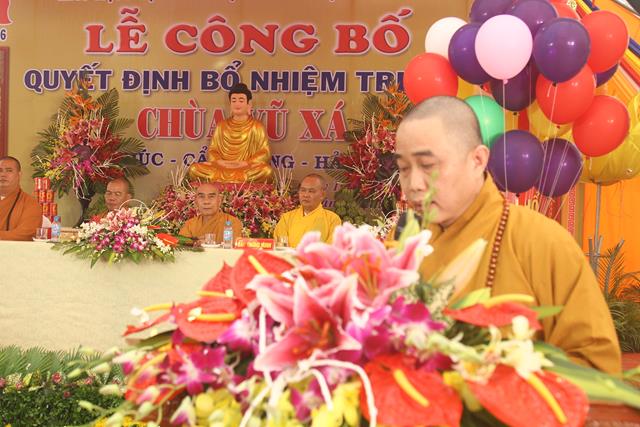 Hải Dương: Lễ công bố quyết định bổ nhiệm trụ trì chùa Vũ Xá