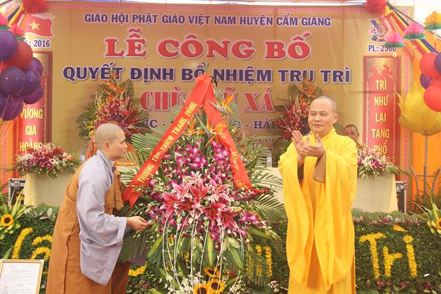 Hải Dương: Lễ công bố quyết định bổ nhiệm trụ trì chùa Vũ Xá