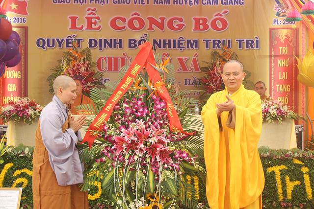 Hải Dương: Lễ công bố quyết định bổ nhiệm trụ trì chùa Vũ Xá