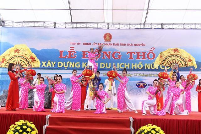 Thái Nguyên: Lễ động thổ khởi công xây dựng khu du lịch tâm linh Hồ Núi Cốc