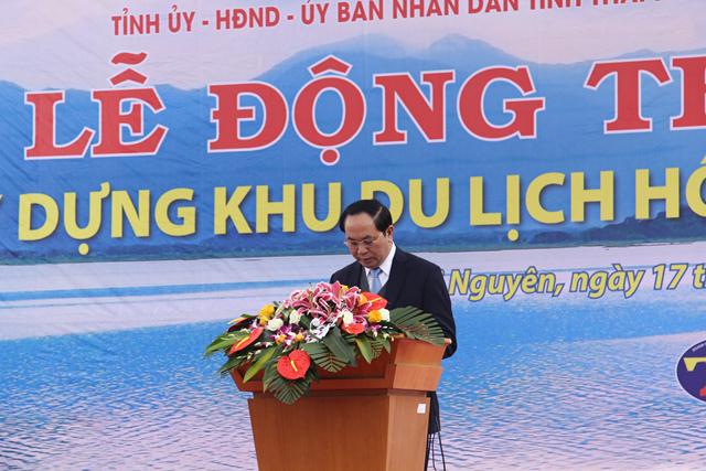 Thái Nguyên: Lễ động thổ khởi công xây dựng khu du lịch tâm linh Hồ Núi Cốc