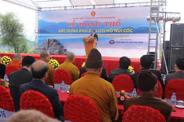 Thái Nguyên: Lễ động thổ khởi công xây dựng khu du lịch tâm linh Hồ Núi Cốc