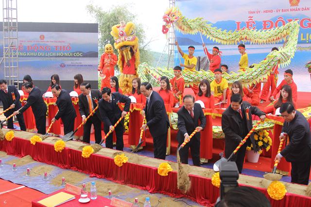 Thái Nguyên: Lễ động thổ khởi công xây dựng khu du lịch tâm linh Hồ Núi Cốc