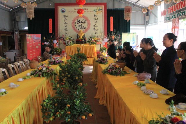 Thái Bình: Không khí đón Xuân tại chùa Từ Xuyên trong ngày Mồng Một Tết