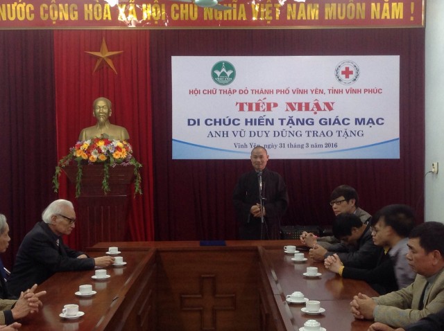 Vĩnh Phúc: Phật tử chùa Tích Sơn tham gia hiến tặng giác mạc
