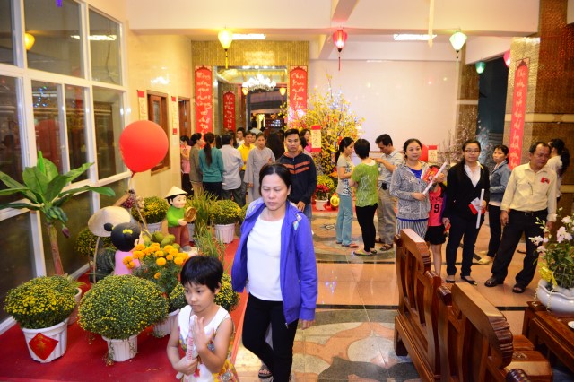 Chùa Giác Ngộ: Lễ đón giao thừa mừng xuân Bính Thân 2016