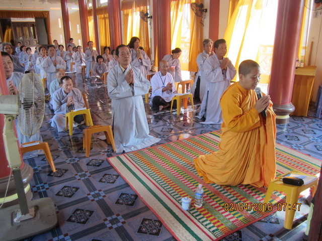 Khánh Hòa: Khóa tu Bát quan trai kỳ IV ở Tịnh xá Ngọc Sơn.