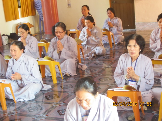 Khánh Hòa: Khóa tu Bát quan trai kỳ IV ở Tịnh xá Ngọc Sơn.
