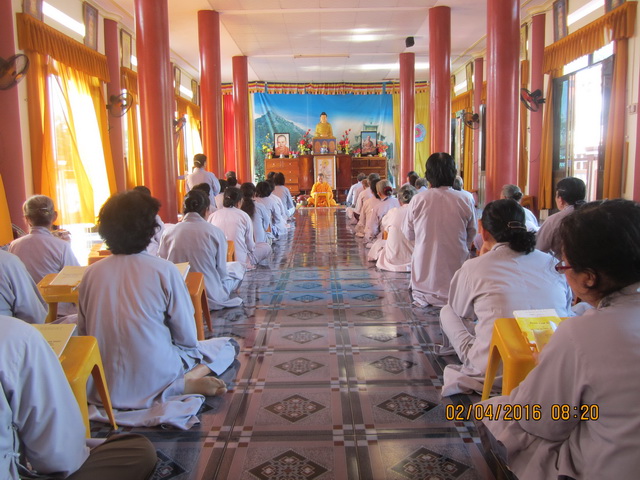 Khánh Hòa: Khóa tu Bát quan trai kỳ IV ở Tịnh xá Ngọc Sơn.