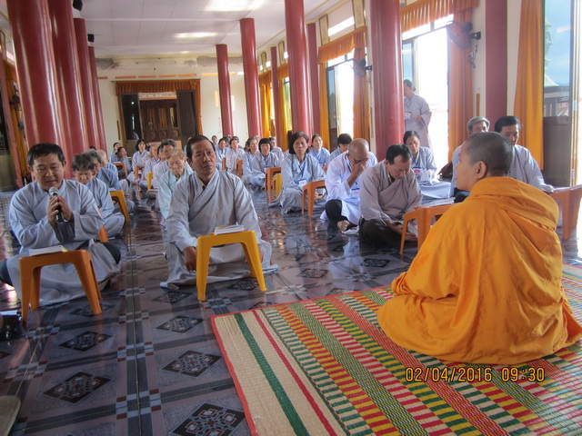Khánh Hòa: Khóa tu Bát quan trai kỳ IV ở Tịnh xá Ngọc Sơn.