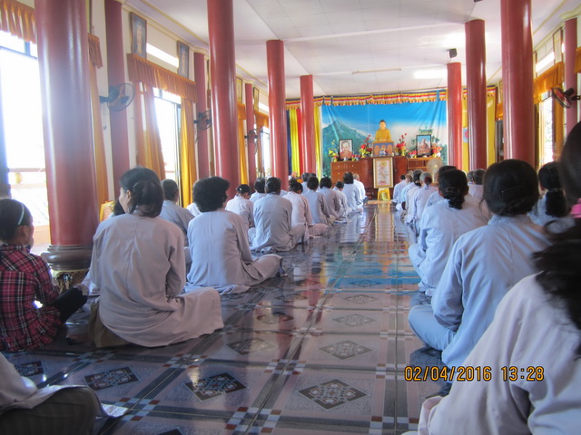 Khánh Hòa: Khóa tu Bát quan trai kỳ IV ở Tịnh xá Ngọc Sơn.