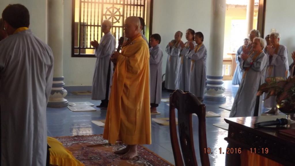 Đạo tràng Bát Quan Trai chùa Đức Hòa tổng kết cuối năm