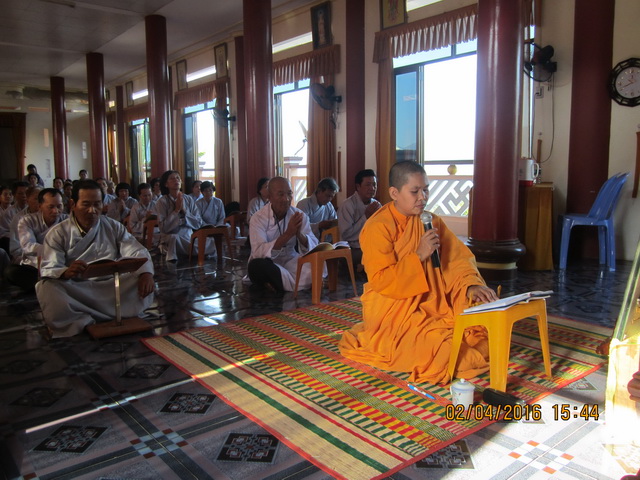 Khánh Hòa: Khóa tu Bát quan trai kỳ IV ở Tịnh xá Ngọc Sơn.