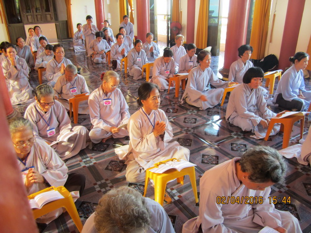 Khánh Hòa: Khóa tu Bát quan trai kỳ IV ở Tịnh xá Ngọc Sơn.