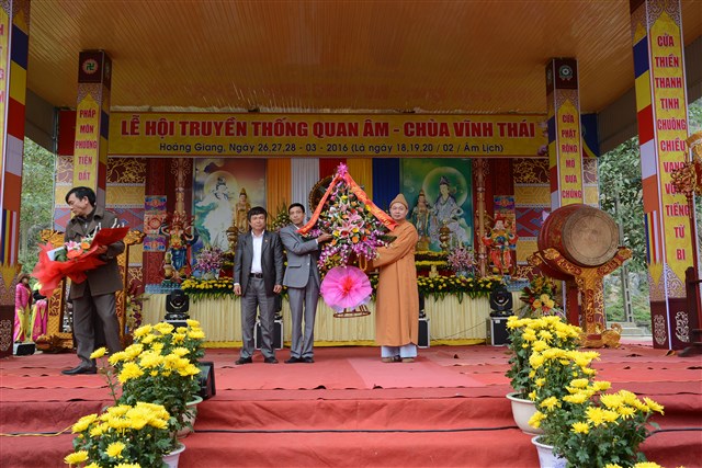 Thanh Hóa: Khai mạc lễ hội truyền thống Quan Âm chùa Vĩnh Thái năm 2016.