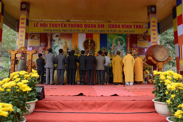 Thanh Hóa: Khai mạc lễ hội truyền thống Quan Âm chùa Vĩnh Thái năm 2016.