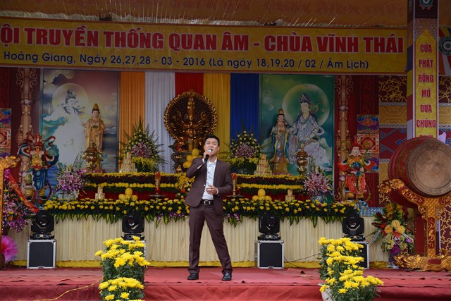 Thanh Hóa: Khai mạc lễ hội truyền thống Quan Âm chùa Vĩnh Thái năm 2016.