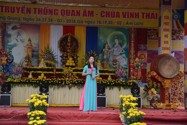 Thanh Hóa: Khai mạc lễ hội truyền thống Quan Âm chùa Vĩnh Thái năm 2016.