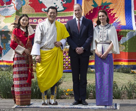 Chùm ảnh Hoàng tử Anh và Công nương đến thăm Vương quốc PG Bhutan