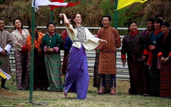 Chùm ảnh Hoàng tử Anh và Công nương đến thăm Vương quốc PG Bhutan