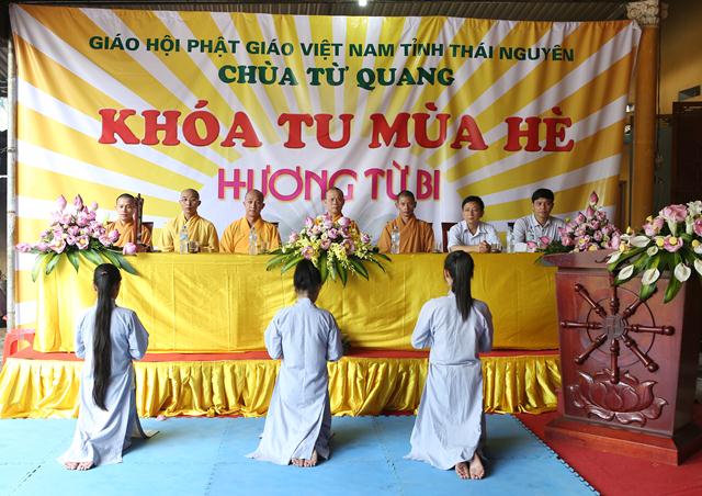 Thái Nguyên: Khai mạc khóa tu mùa hè “Hương Từ Bi” tại chùa Từ Quang