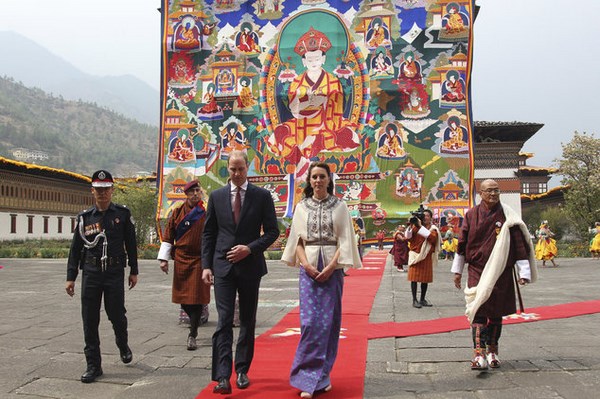 Chùm ảnh Hoàng tử Anh và Công nương đến thăm Vương quốc PG Bhutan