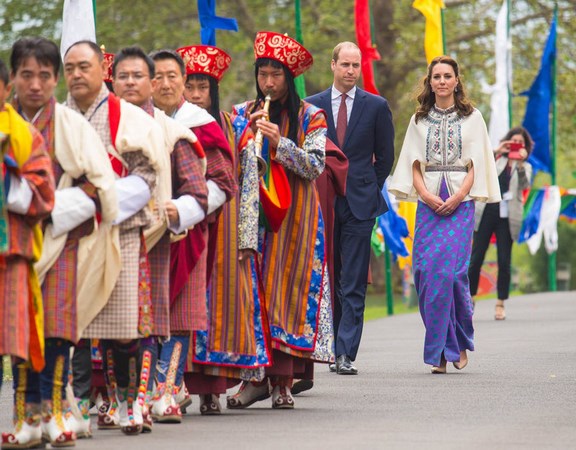 Chùm ảnh Hoàng tử Anh và Công nương đến thăm Vương quốc PG Bhutan