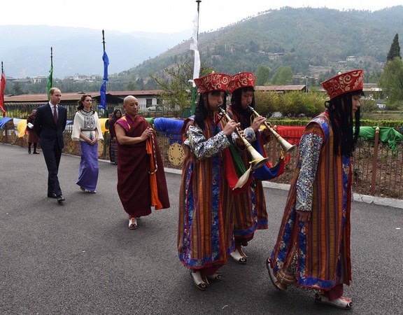 Chùm ảnh Hoàng tử Anh và Công nương đến thăm Vương quốc PG Bhutan