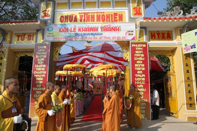 Gia Lai: Chùa Vĩnh Nghiêm tổ chức Đại Lễ khánh thành
