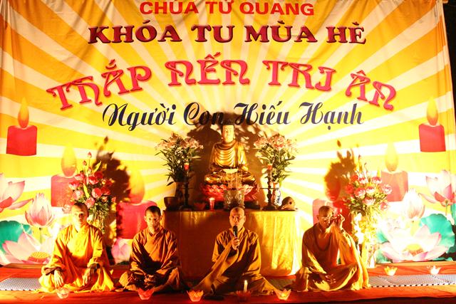 Thái Nguyên bế mạc khóa tu &quot;Hương Từ Bi &quot; chùa Từ Quang