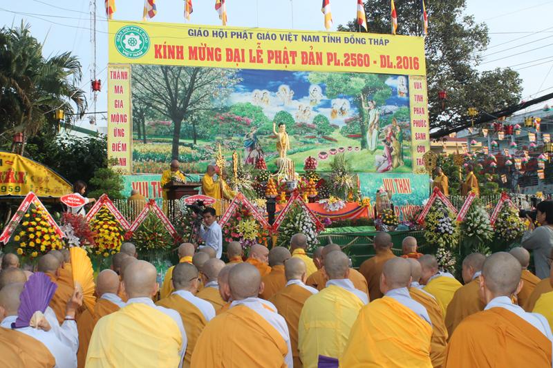 BTS. PG Đồng Tháp Tổ Chức Đại Lễ Phật Đản Phật Lịch 2560