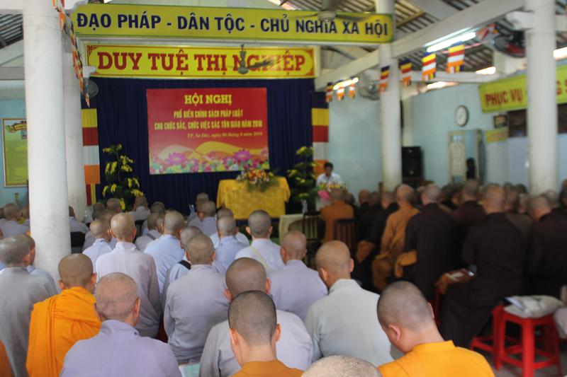 BTS. PG Đồng Tháp Khai Giảng Khóa Hành Chánh Trụ Trì Năm 2016