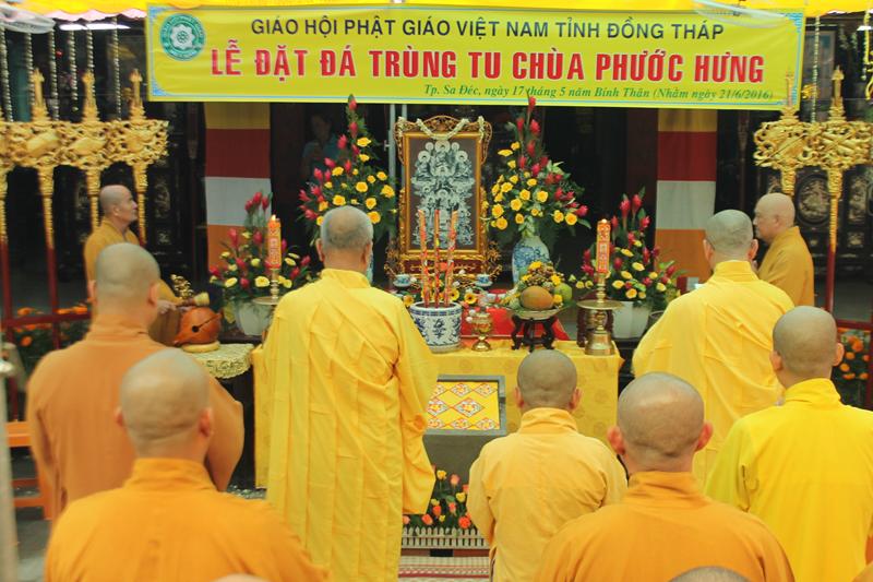 Đồng Tháp: Đặt Đá Trùng Tu Chùa Phước Hưng - Sa Đéc
