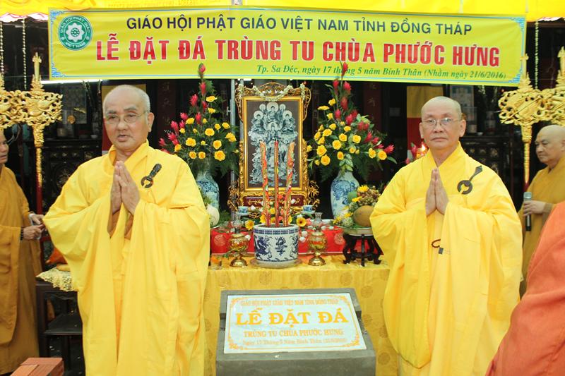 Đồng Tháp: Đặt Đá Trùng Tu Chùa Phước Hưng - Sa Đéc