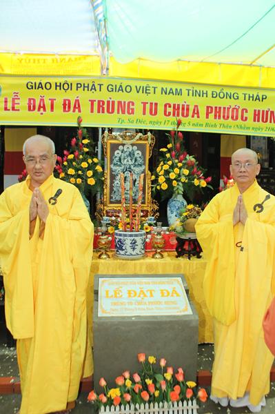 Đồng Tháp: Đặt Đá Trùng Tu Chùa Phước Hưng - Sa Đéc