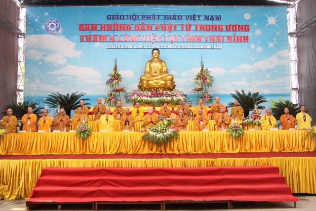 Thái Bình: Ban Hướng Dẫn Phật Tử Trung Ương thăm và làm việc với BTS PG tỉnh