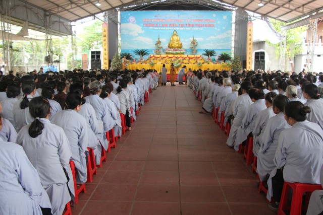 Thái Bình: Ban Hướng Dẫn Phật Tử Trung Ương thăm và làm việc với BTS PG tỉnh