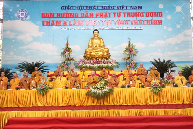 Thái Bình: Ban Hướng Dẫn Phật Tử Trung Ương thăm và làm việc với BTS PG tỉnh