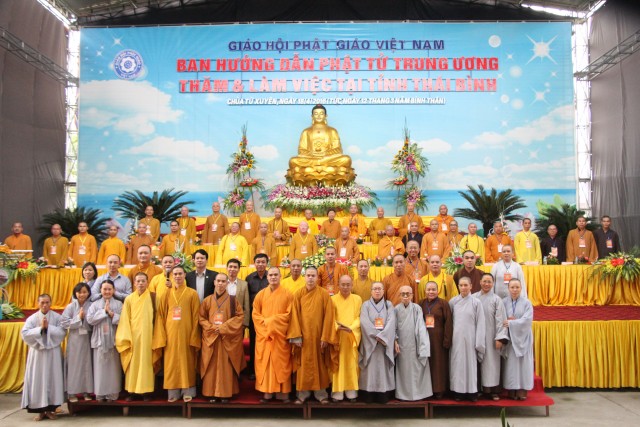 Thái Bình: Ban Hướng Dẫn Phật Tử Trung Ương thăm và làm việc với BTS PG tỉnh