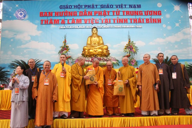 Thái Bình: Ban Hướng Dẫn Phật Tử Trung Ương thăm và làm việc với BTS PG tỉnh
