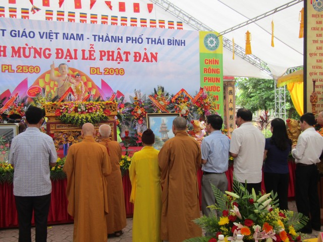 Thái Bình: BTS PG TP.Thái Bình tổ chức Đại lễ Phật đản PL.2560-DL.2016