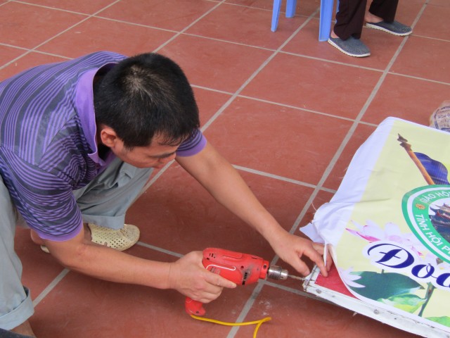 Thái Bình: Công tác chuẩn bị Phật đản tại chùa Từ Xuyên