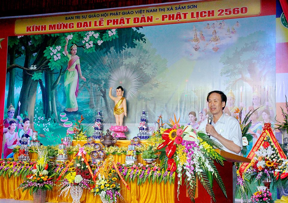 Sầm Sơn: Ban Trị sự GHPGVN Thị xã Sầm Sơn tổ chức Đại Lễ Phật Đản PL.2560 - DL.2016